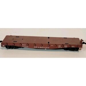 Vintage Ho‎ Scale Seaboard Flat Car #42806 Model Train Car Athearn